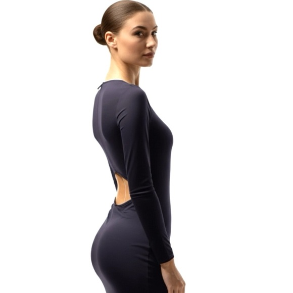 Vero Moda Womens Ombré Blue Cut Out Back Mini Dress Small NWT - Picture 1 of 13